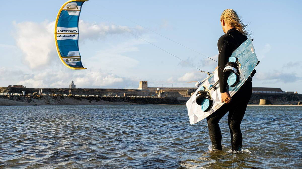 Behind the Rise Big Air kite - seen being ridden in this photo - Ocean Rodeo