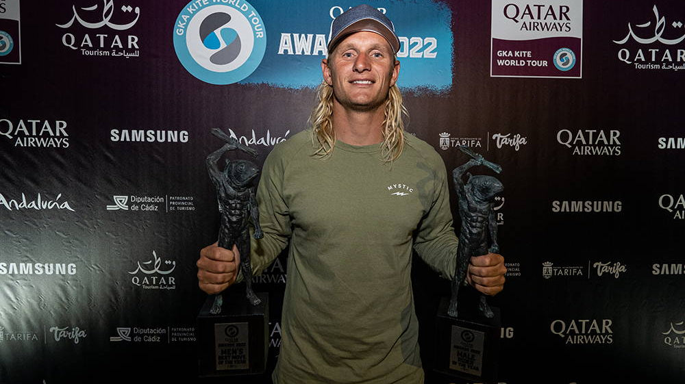 Giel Vlugt with two trophies at GKA Awards
