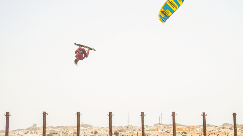 GIEL VLUGT kite surfing with Ocean Rodeo equipment