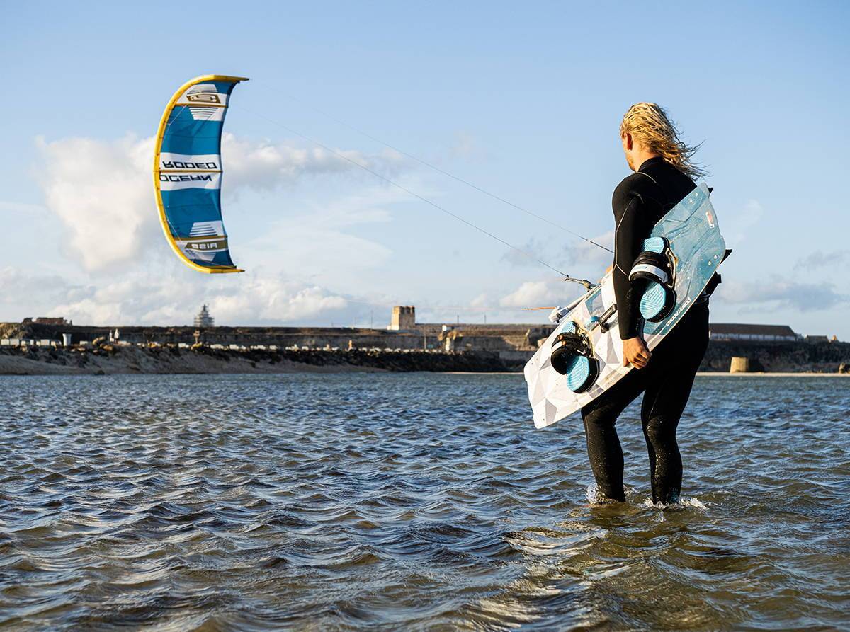 Behind the Rise Big Air kite - seen being ridden in this photo - Ocean Rodeo