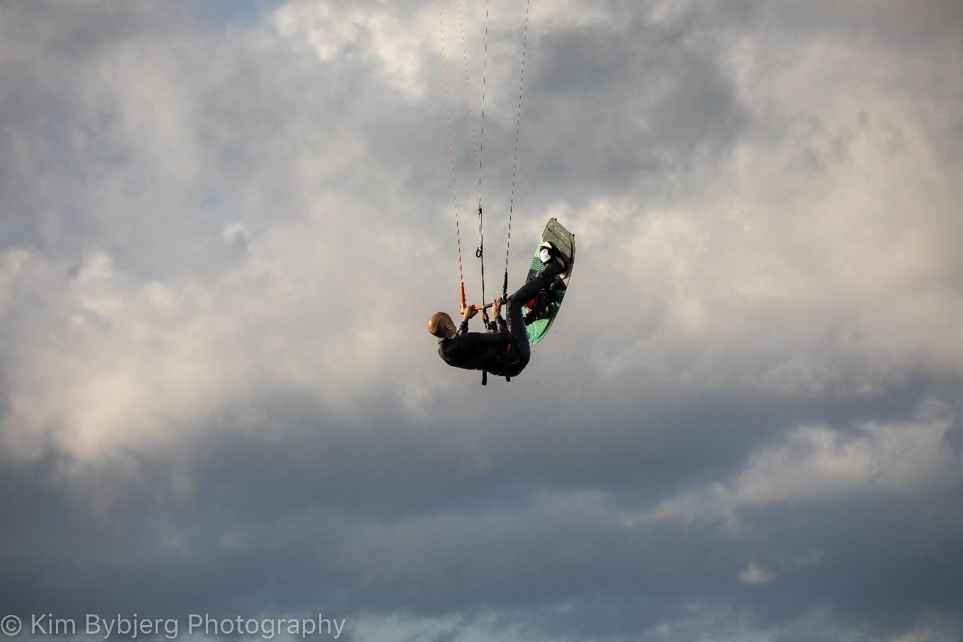 Jakob Alkil kitesurfing with Ocean Rodeo and Aluula equipment