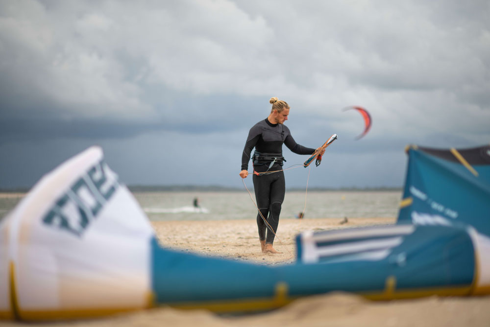 Giel Vlugt with his Ocean Rodeo kit