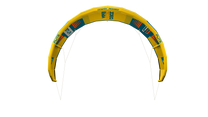 Ocean Rodeo Flite 3S A-Series. Image shows a blue and yellow kite with 'Ocean Rodeo' branding.