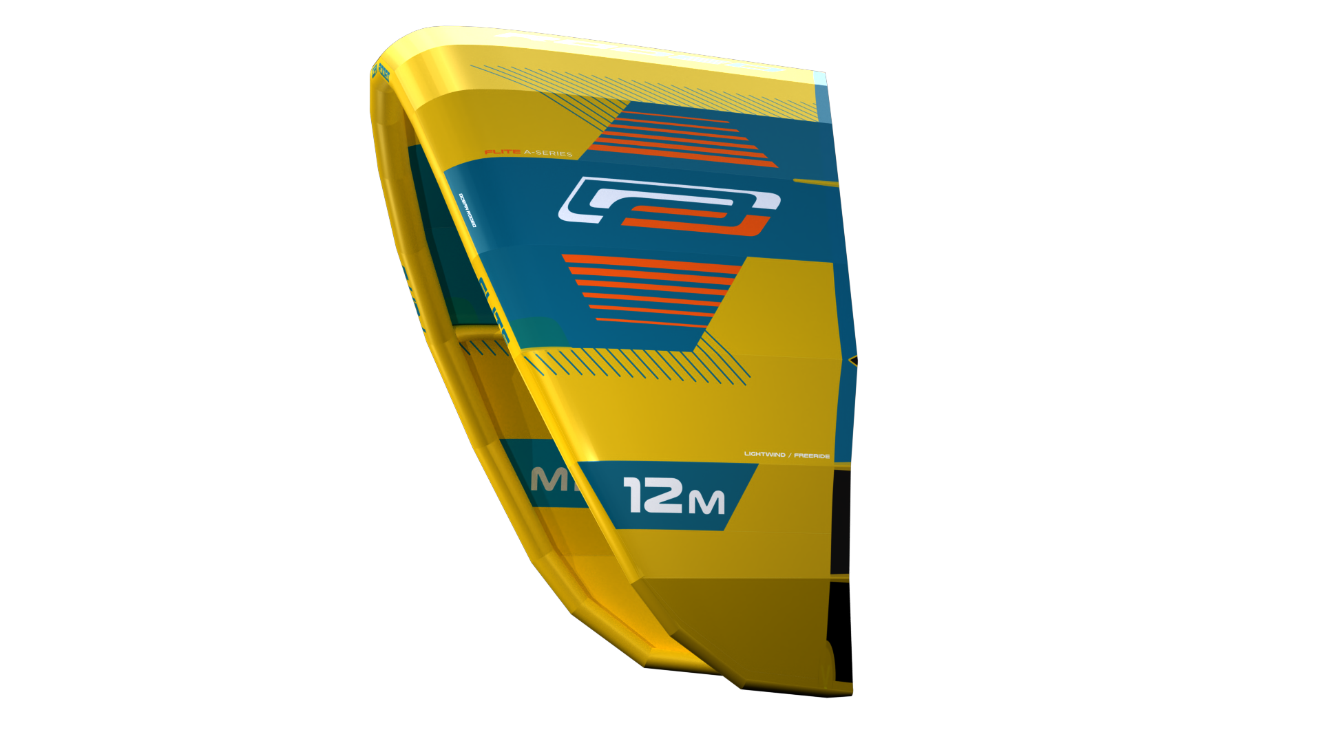 Ocean Rodeo Flite 3S A-Series. Image shows a blue and yellow kite with 'Ocean Rodeo' branding.