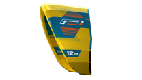 Ocean Rodeo Flite 3S A-Series. Image shows a blue and yellow kite with 'Ocean Rodeo' branding.
