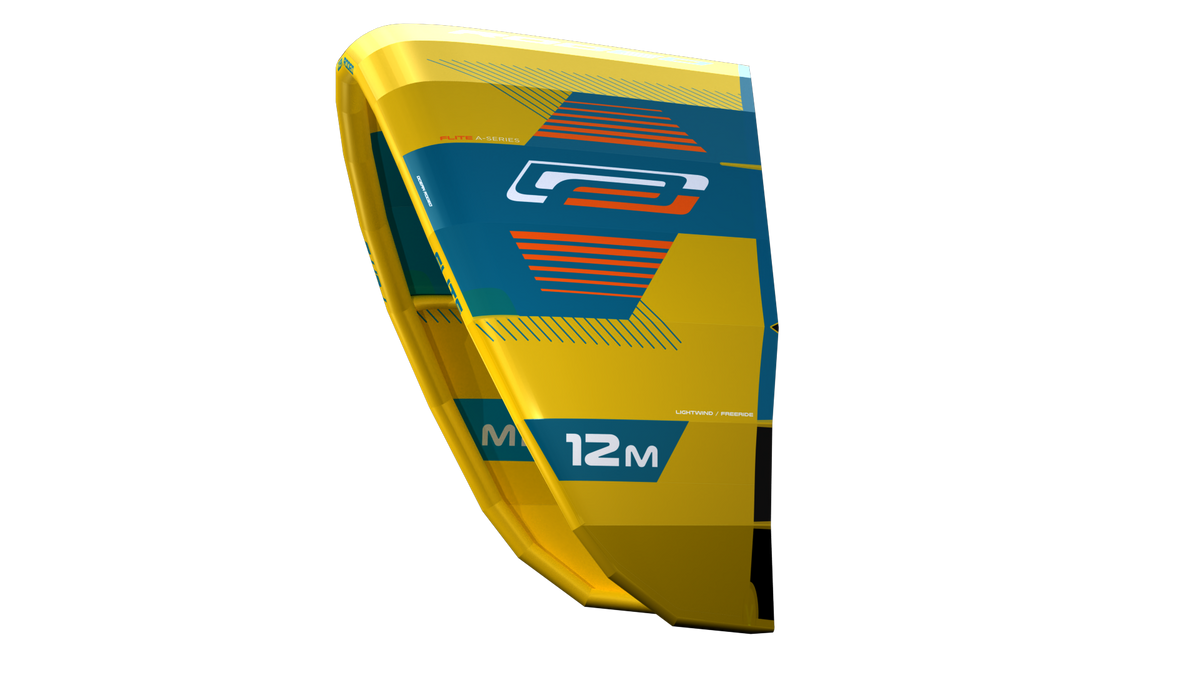 Ocean Rodeo Flite 3S A-Series. Image shows a blue and yellow kite with 'Ocean Rodeo' branding.