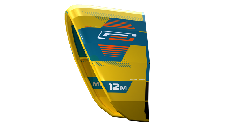 Ocean Rodeo Flite 3S A-Series. Image shows a blue and yellow kite with 'Ocean Rodeo' branding.
