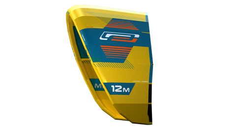 Ocean Rodeo Flite 3S A-Series. Image shows a blue and yellow kite with 'Ocean Rodeo' branding.