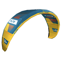 Ocean Rodeo Flite 3S A-Series. Image shows a blue and yellow kite with 'Ocean Rodeo' branding.