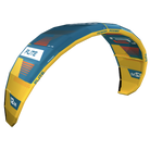 Ocean Rodeo Flite 3S A-Series. Image shows a blue and yellow kite with 'Ocean Rodeo' branding.