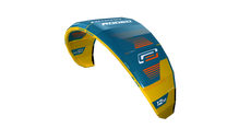Ocean Rodeo Flite 3S A-Series. Image shows a blue and yellow kite with 'Ocean Rodeo' branding.