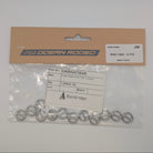 12 pack of T-Bar Rings. Replacement part for Ocean Rodeo kiting gear.