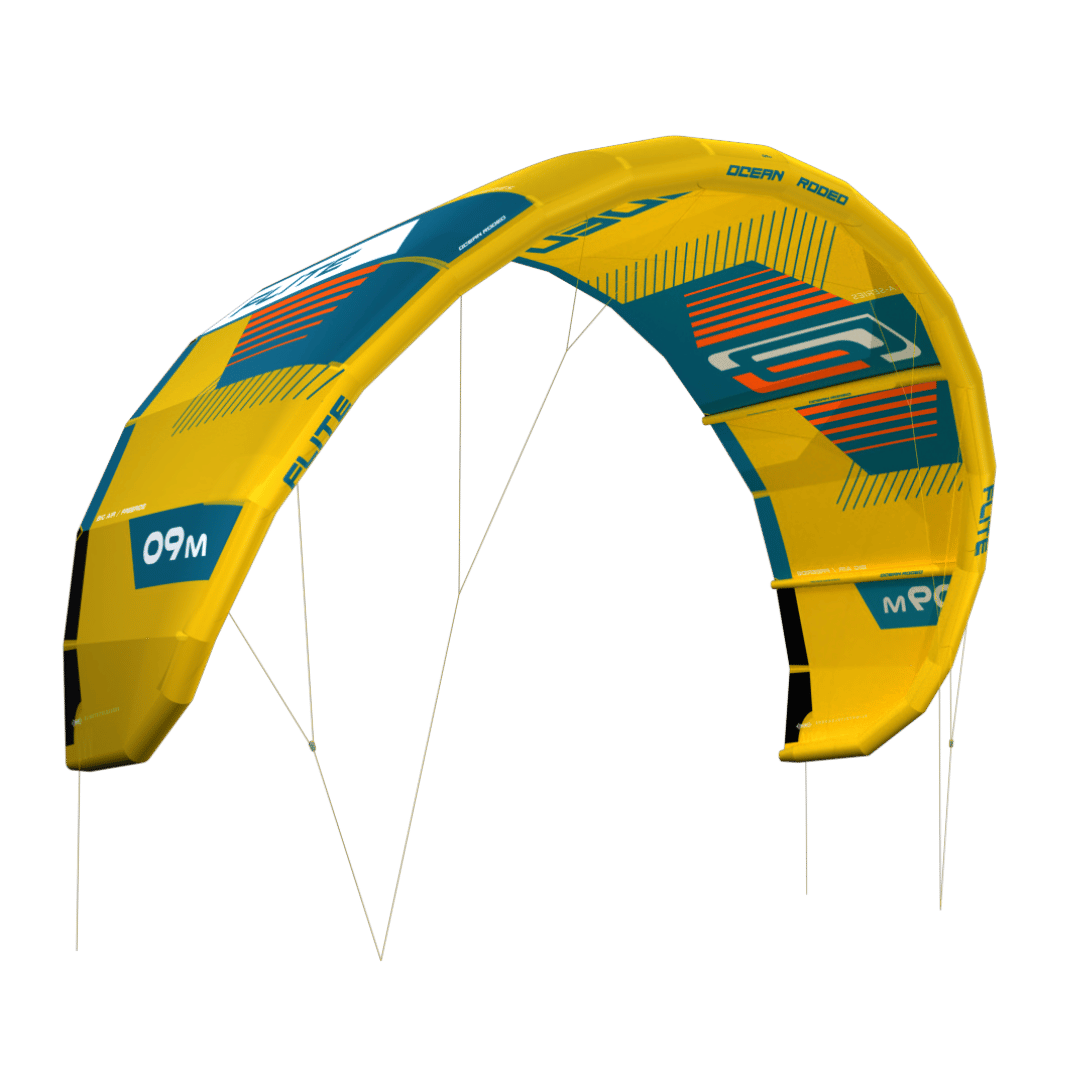 FLITE 5S A-Series kite with an ultra-light ALUULA frame and 5-strut design - side view - Ocean Rodeo