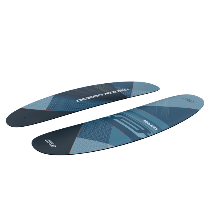 Ocean Rodeo Mako for freeride kiteboarding - top and bottom side view