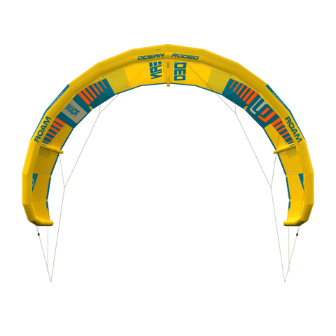 ROAM A-Series kite with a next-gen ALUULA airframe - front view - Ocean Rodeo