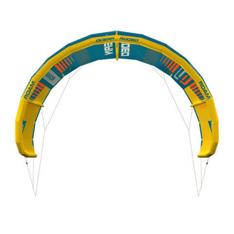 ROAM A-Series (Launch Edition) kite with a 3-strut ALUULA frame - front view - Ocean Rodeo