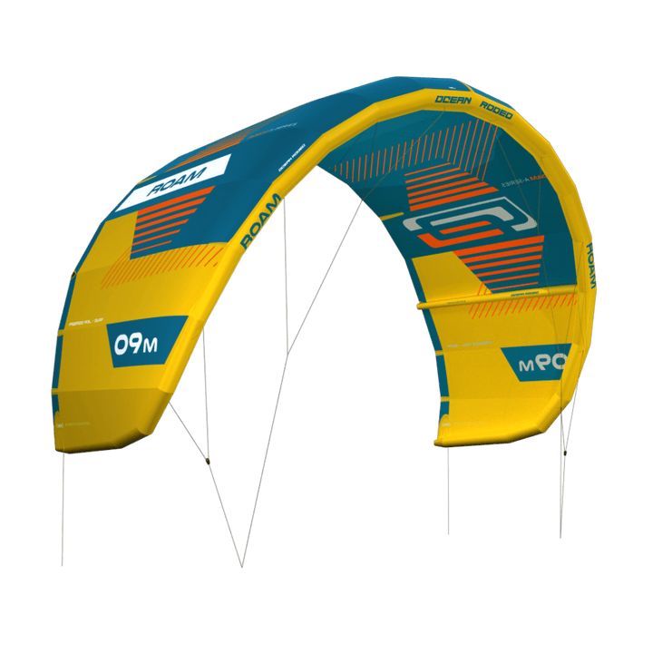 ROAM A-Series (Launch Edition) kite with a 3-strut ALUULA frame - side view - Ocean Rodeo