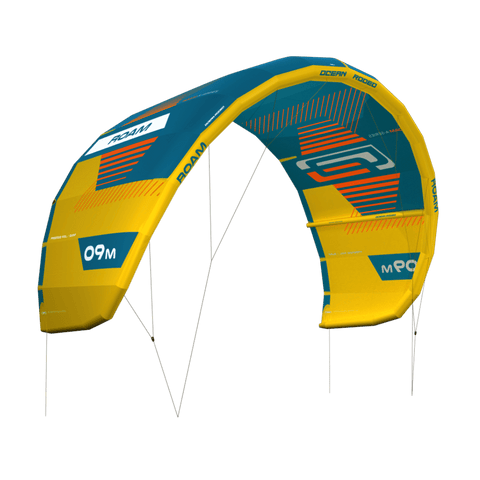 ROAM A-Series (Launch Edition) kite with a 3-strut ALUULA frame - side view - Ocean Rodeo