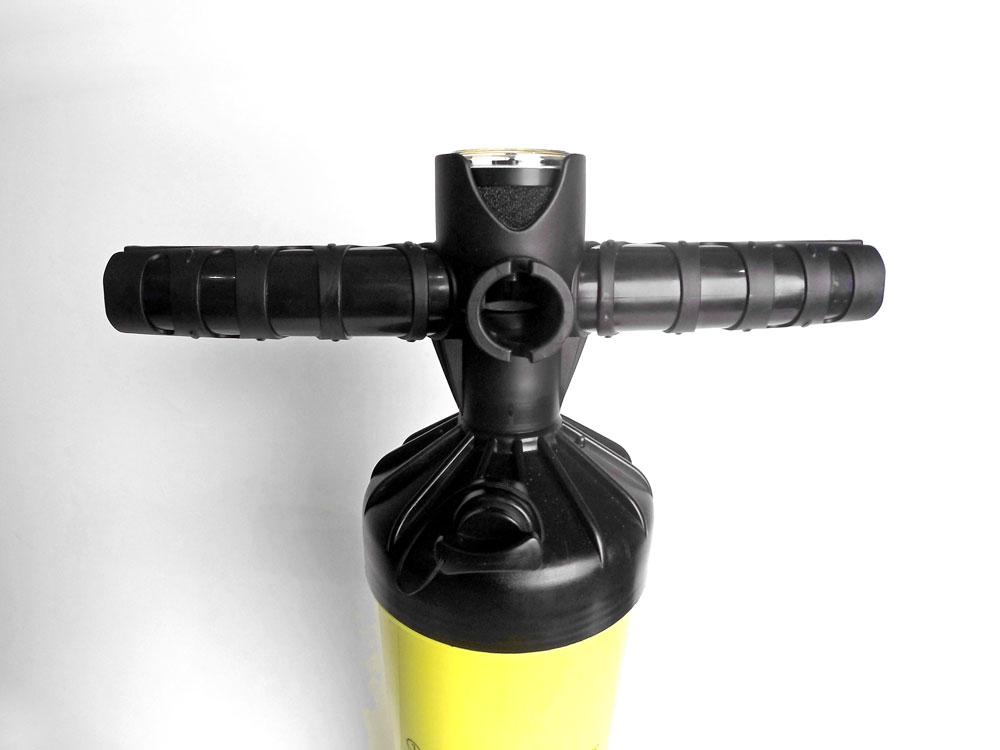 Big Pump high volume pump for kites and wings - close up of handle - Ocean Rodeo
