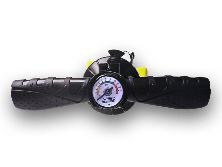 Big Pump high volume pump for kites and wings - close up of PSI dial - Ocean Rodeo